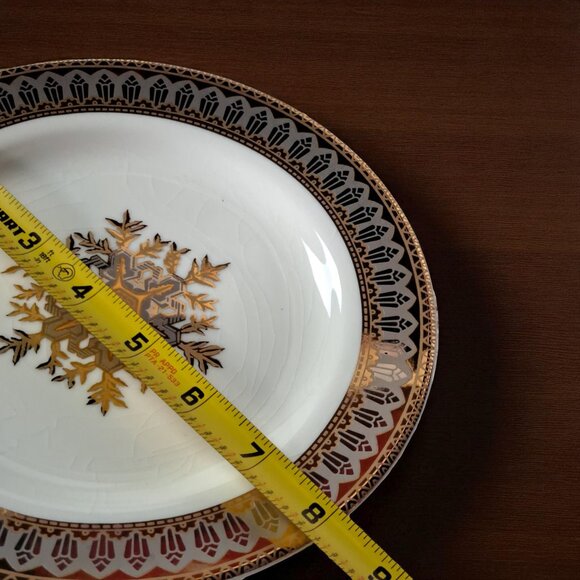 San Marco Snowflake 8" salad plate Set of Two - Picture 10 of 11